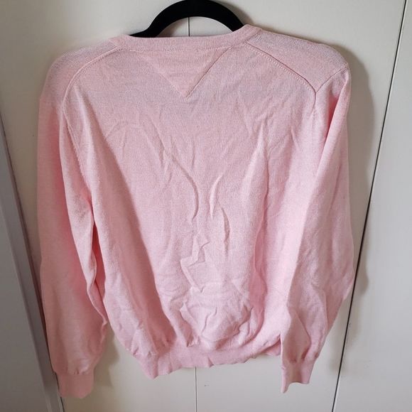 NWOT Tommy Hilfiger Mens Cotton V Neck Sweater - Picture 3 of 4